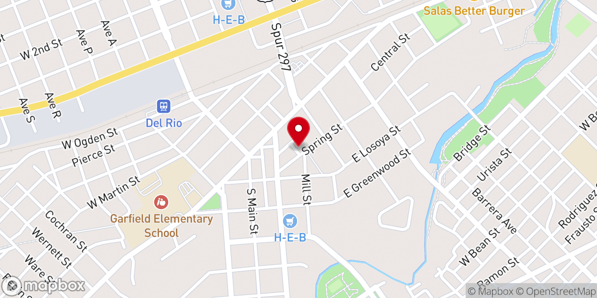 Map showing location of First United Methodist Church