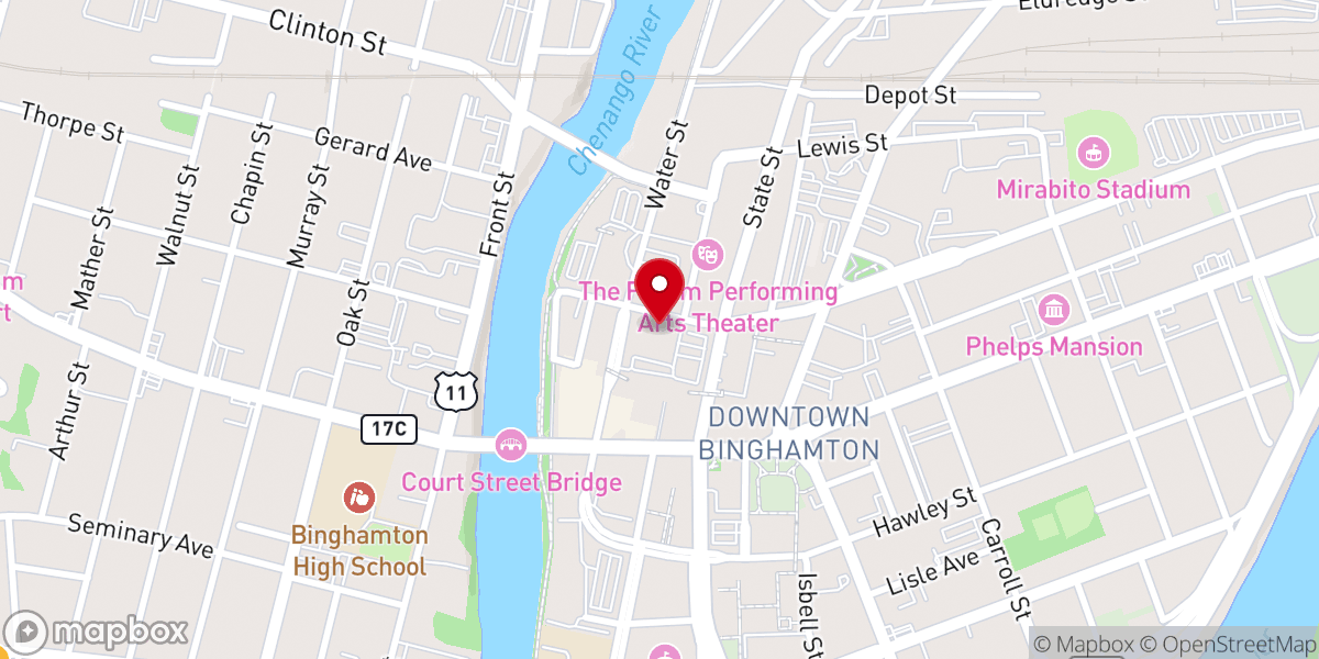 Map showing location of Christ Episcopal Church