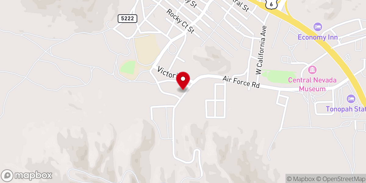 Map showing location of Tonopah Seventh-Day Adventist Church