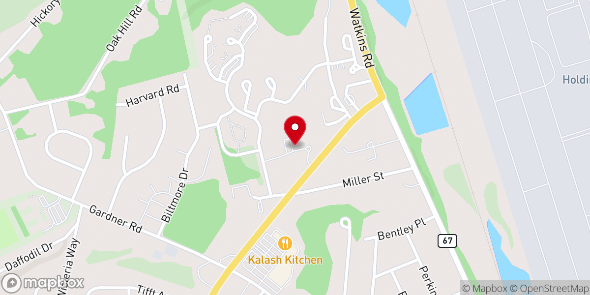 Map showing location of First Presbyterian Church