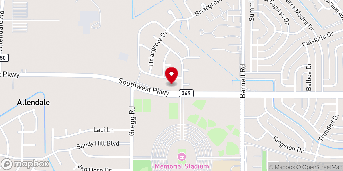 Map showing location of Trinity United Methodist Church