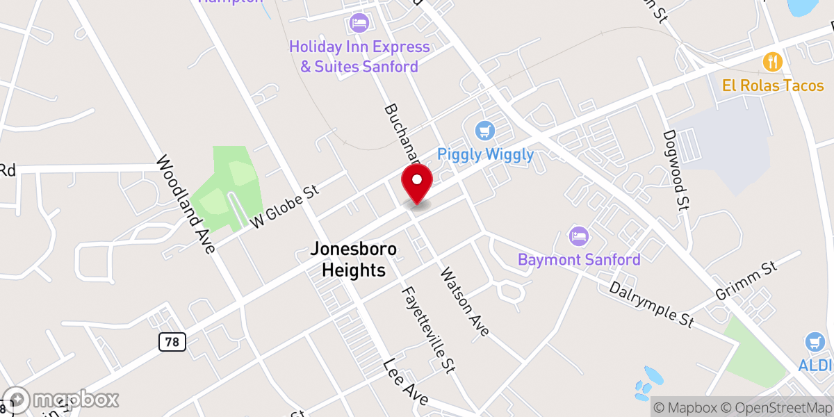 Map showing location of New Church of Deliverance