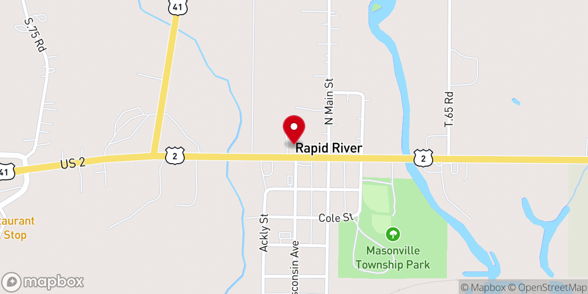Map showing location of Saint Martin's Evangelical Lutheran Church