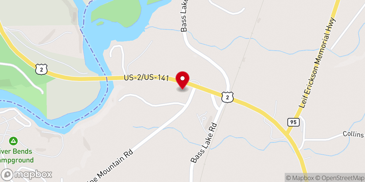 Map showing location of Northern Light Christian Church