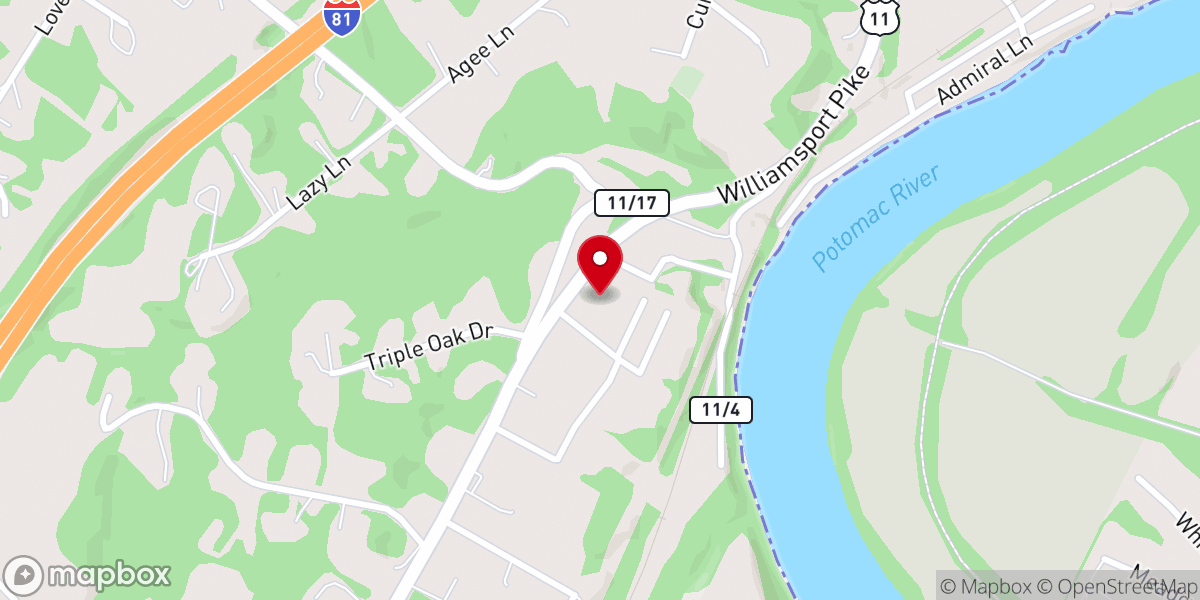 Map showing location of Little Falls Presbyterian Church