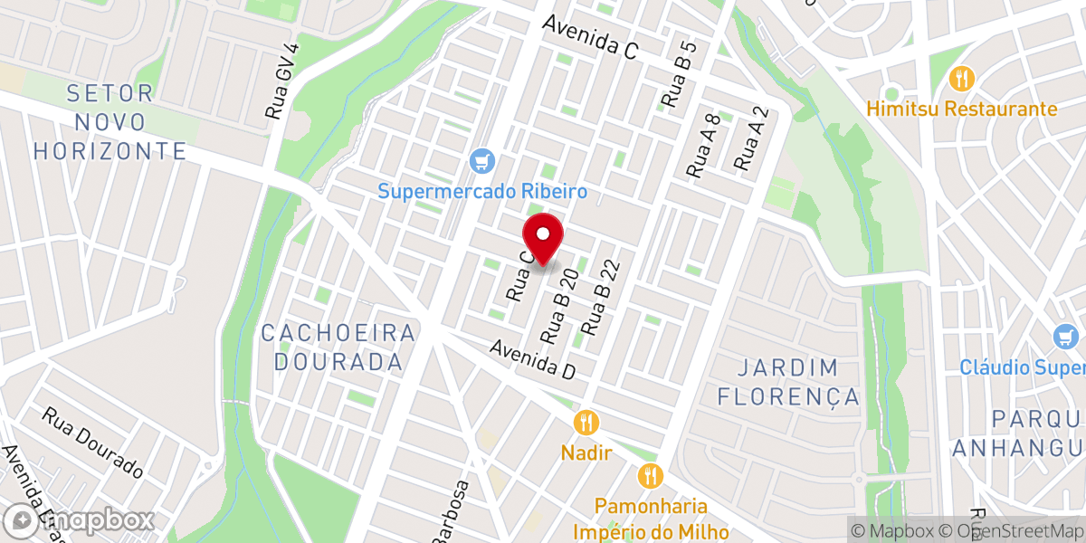 Map showing location of Igreja de Cristo Novo Horizonte