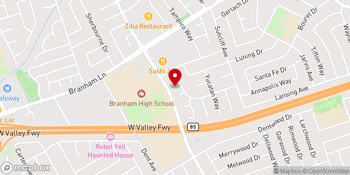 Map showing location of Calvary Wing and a Prayer