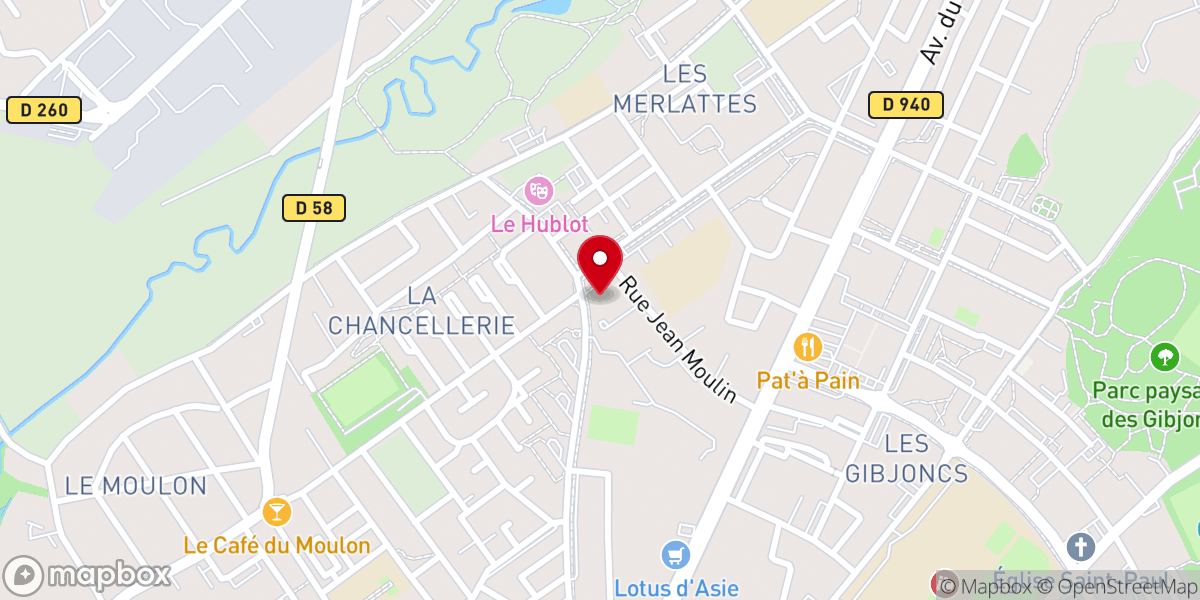 Map showing location of Église Saint-Jean