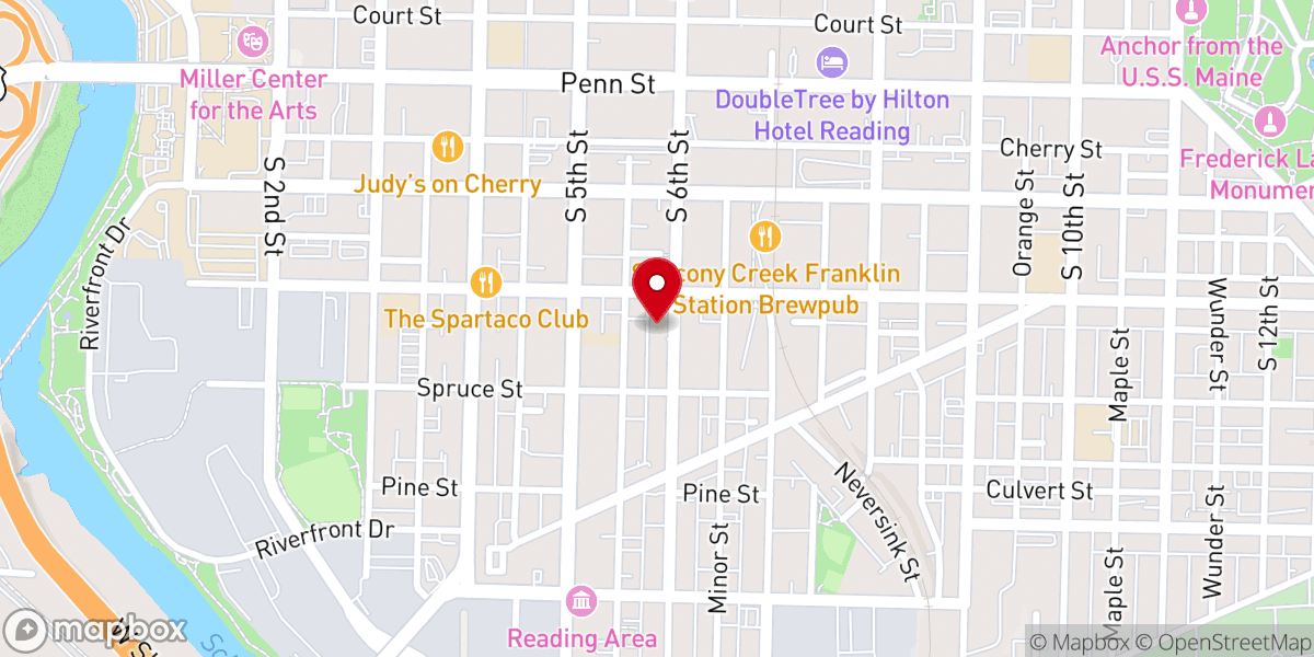 Map showing location of Mount Zion Church of God in Christ