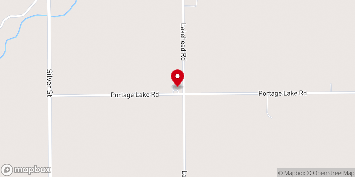 Map showing location of West Mendon Community Church