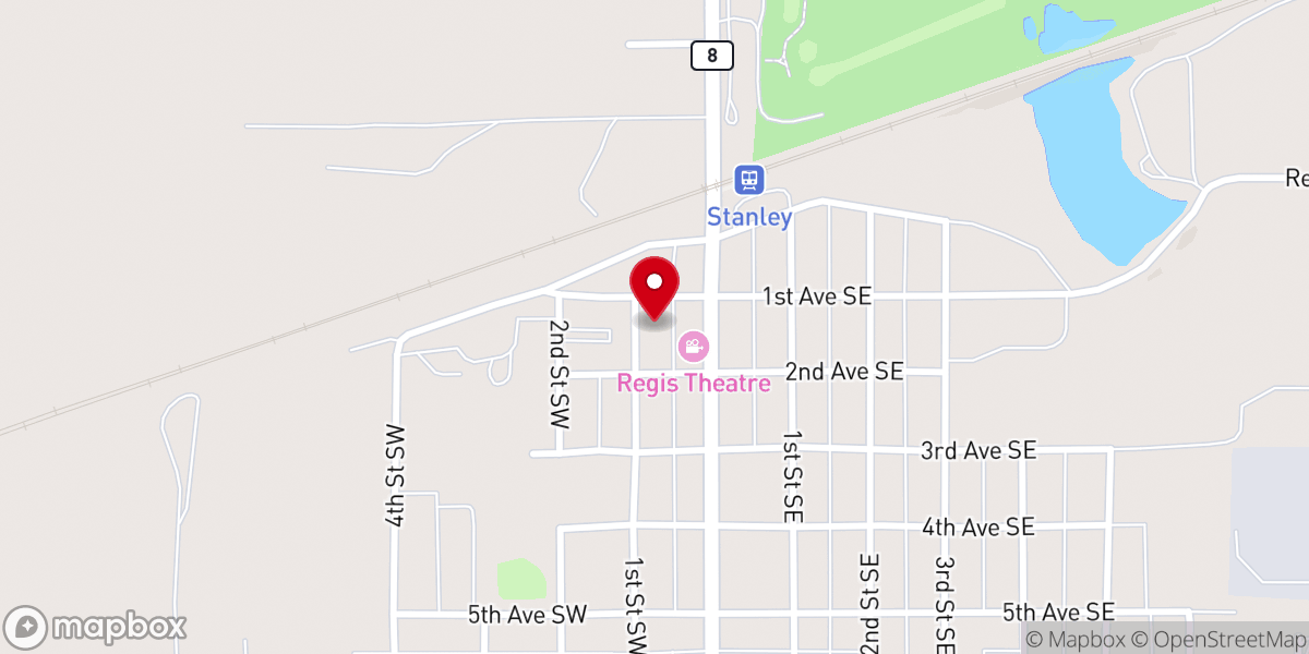 Map showing location of The Pursuit Church - Stanley Campus