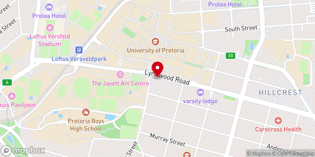 Map showing location of Greek Orthodox Church