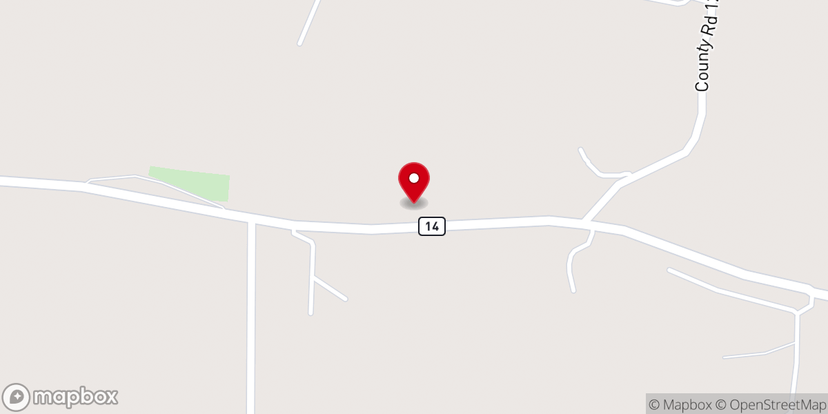 Map showing location of New Garden African Methodist Episcopal Church