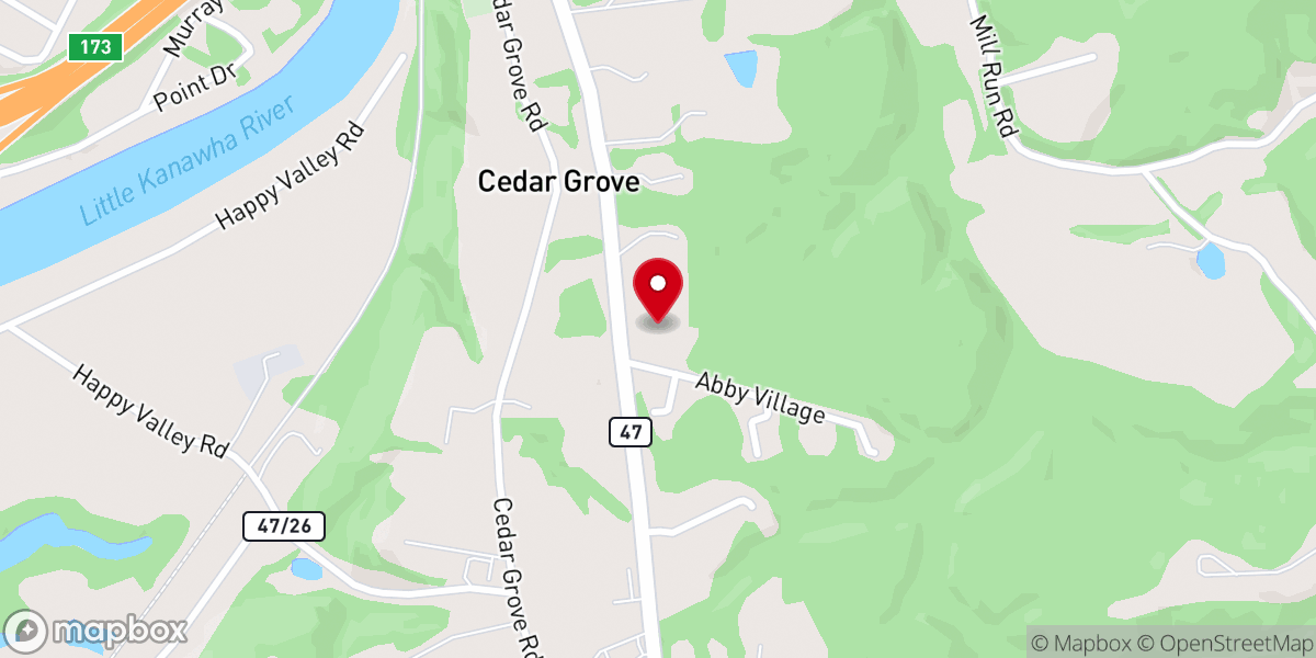Map showing location of Reflection Church