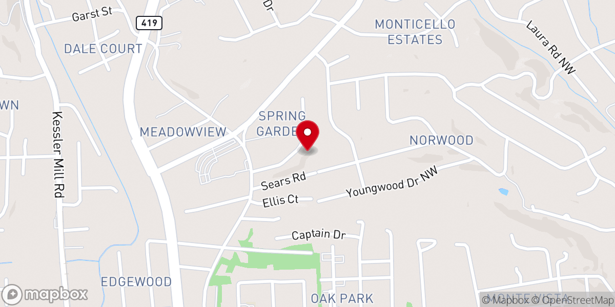 Map showing location of Hagerman Chapel