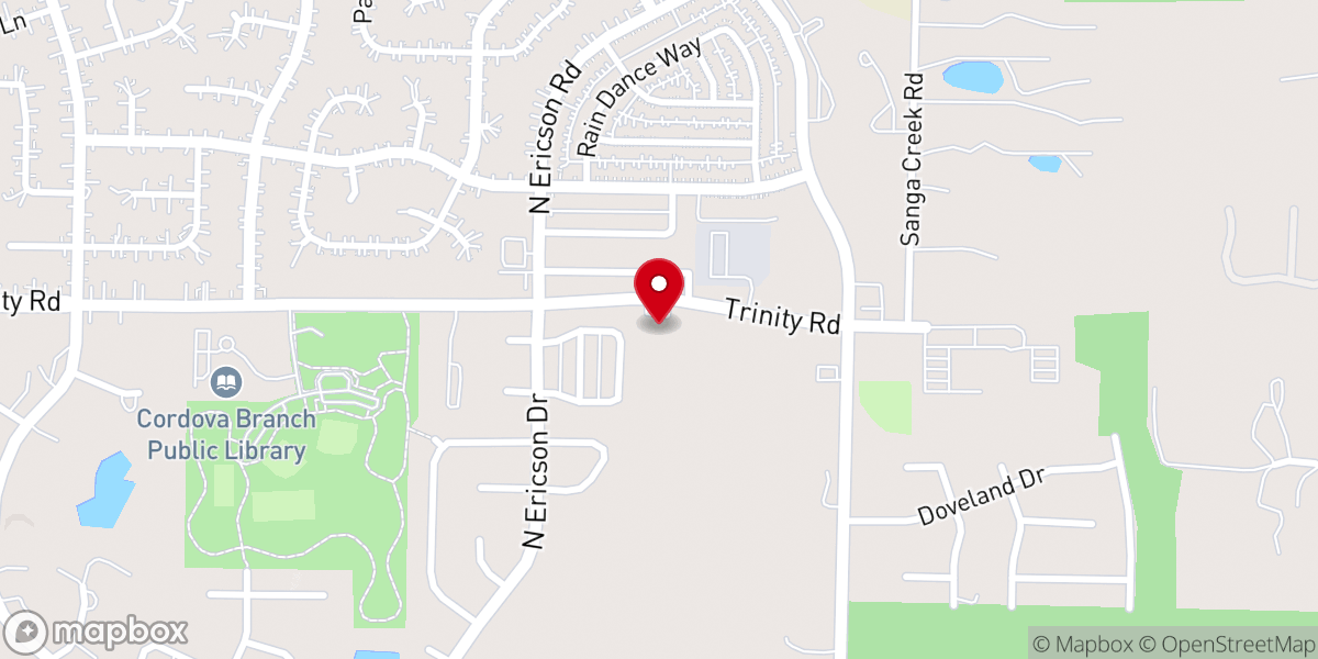 Map showing location of Morning Chapel Baptist Church