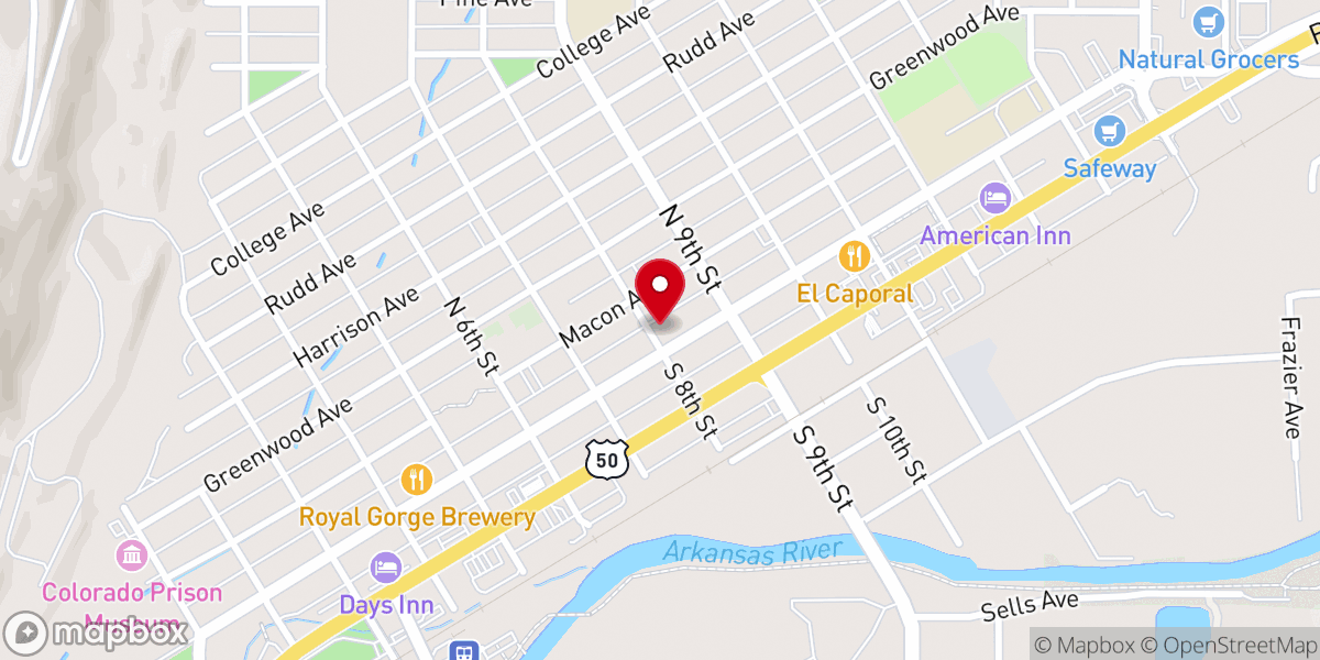 Map showing location of First United Methodist Church