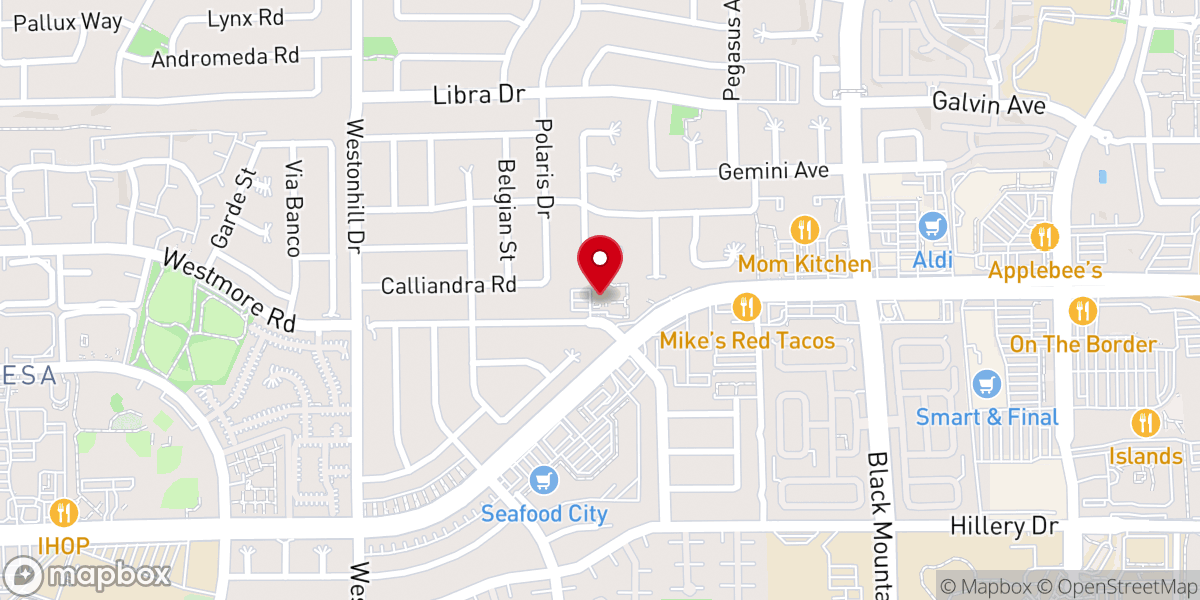 Map showing location of Christ the Cornerstone Lutheran Church