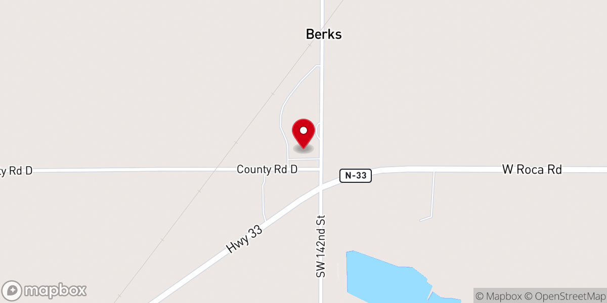 Map showing location of Crete Berean Church