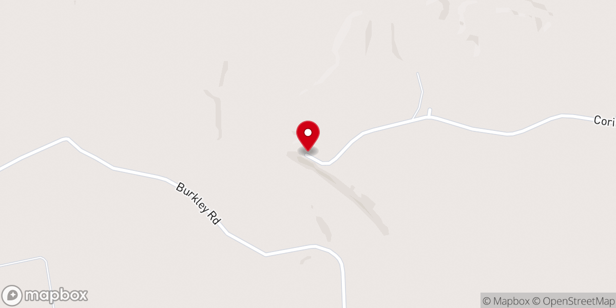 Map showing location of Corinth Missionary Baptist Church