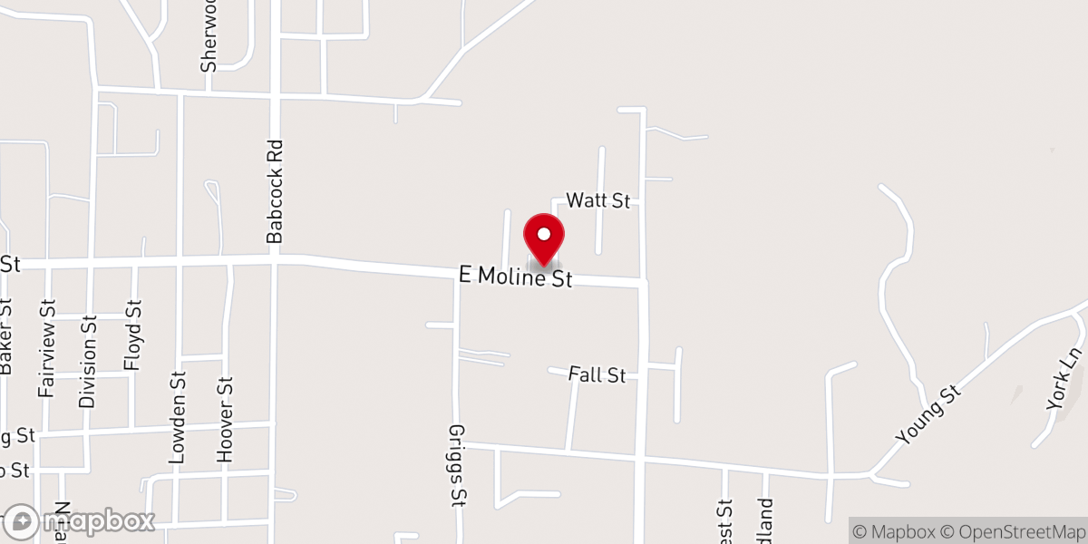 Map showing location of First Baptist Church Rockport
