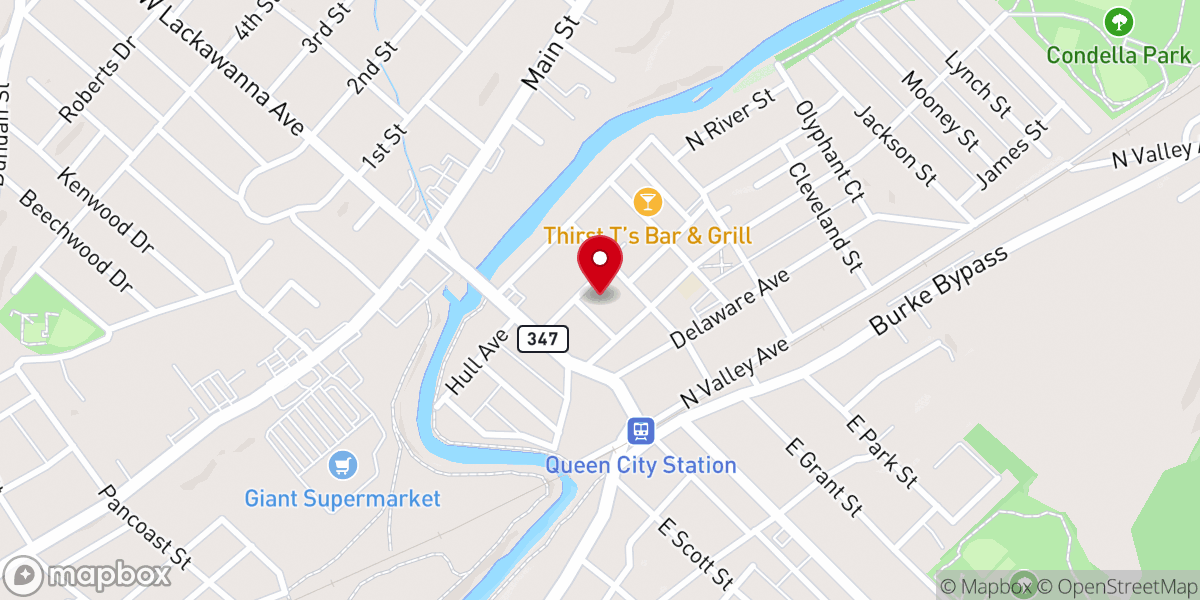 Map showing location of Rescue & Restore Church