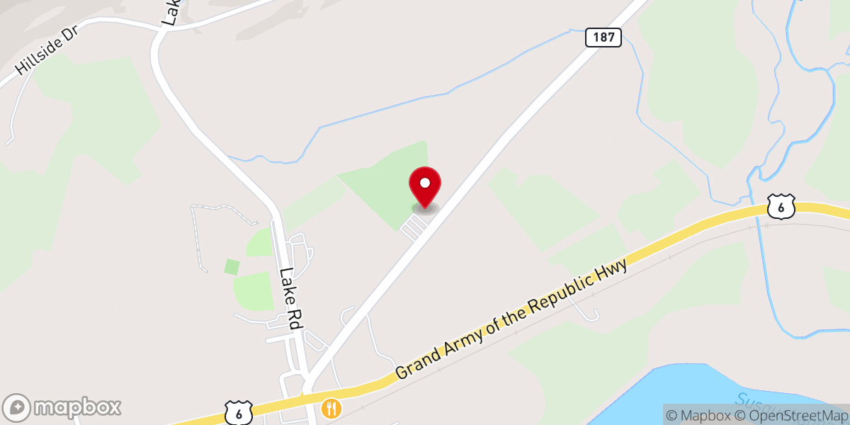 Map showing location of Wysox Presbyterian Church