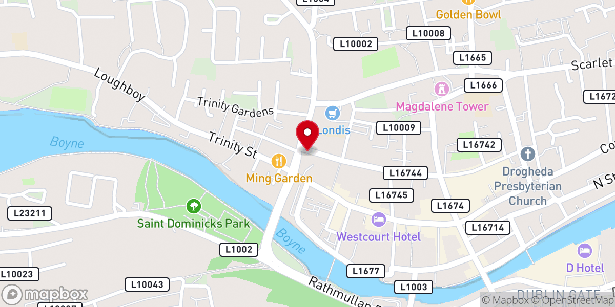 Map showing location of WINNERS CHAPEL INTERNATIONAL DROGHEDA