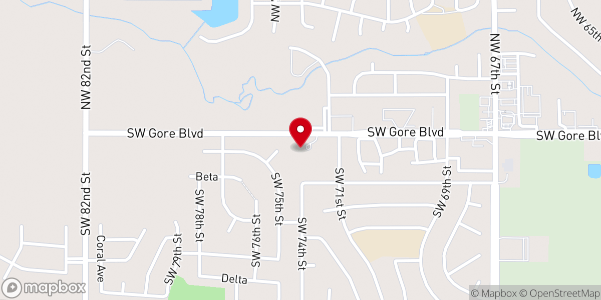 Map showing location of Westminster Presbyterian Church