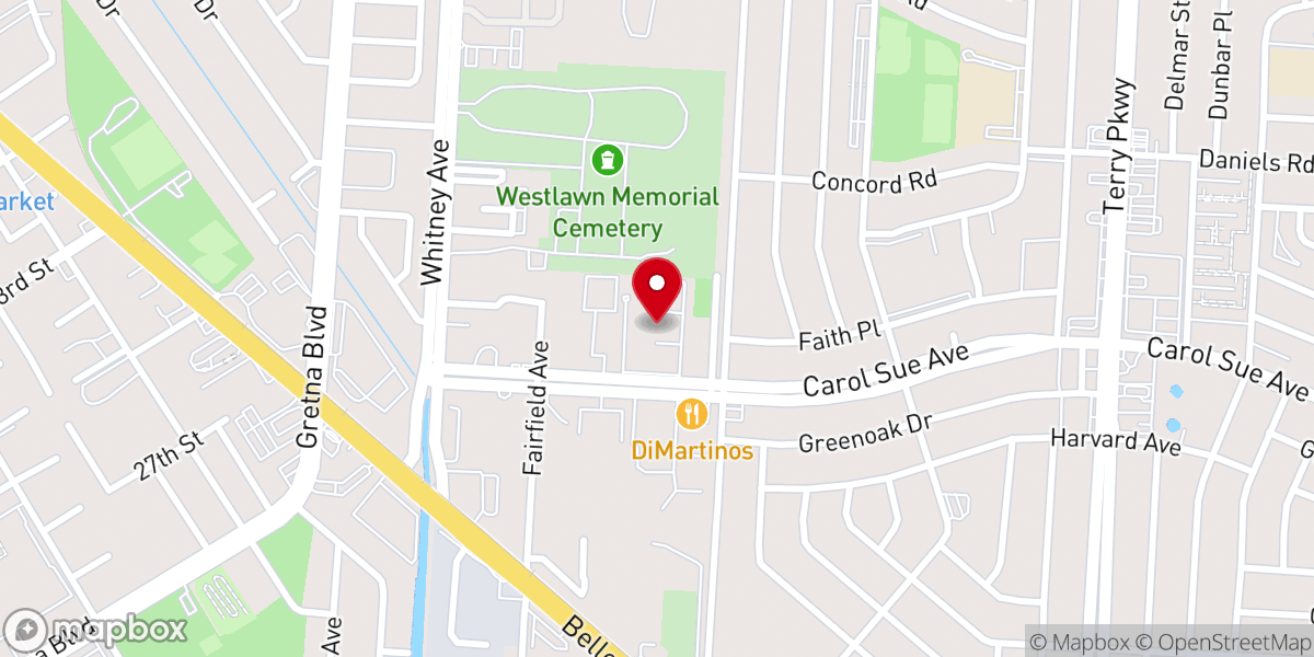 Map showing location of Oak Alley Apartment Homes