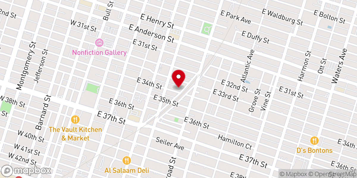 Map showing location of Salvation Temple Holiness Church