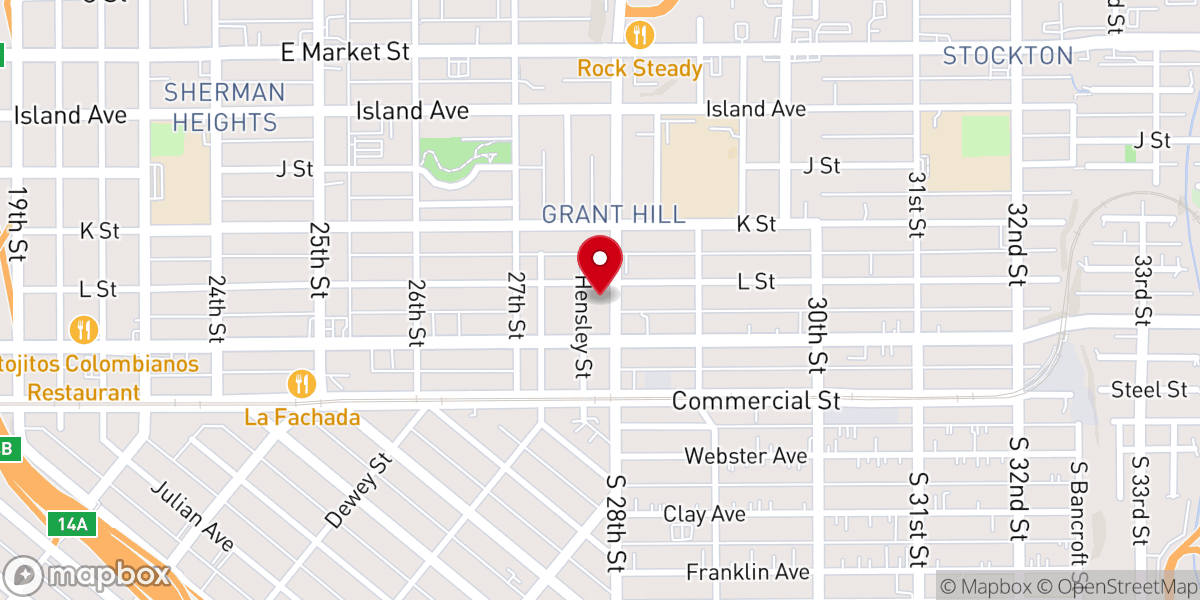 Map showing location of Greater Apostolic Faith Temple Church