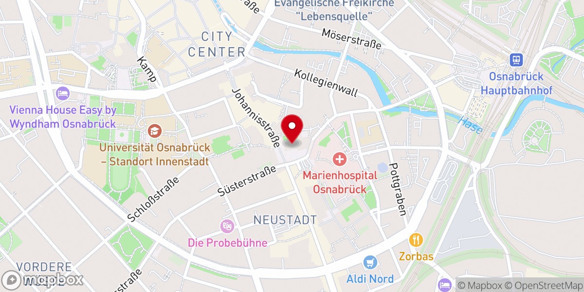 Map showing location of Kath. Pfarrkirche St. Johann