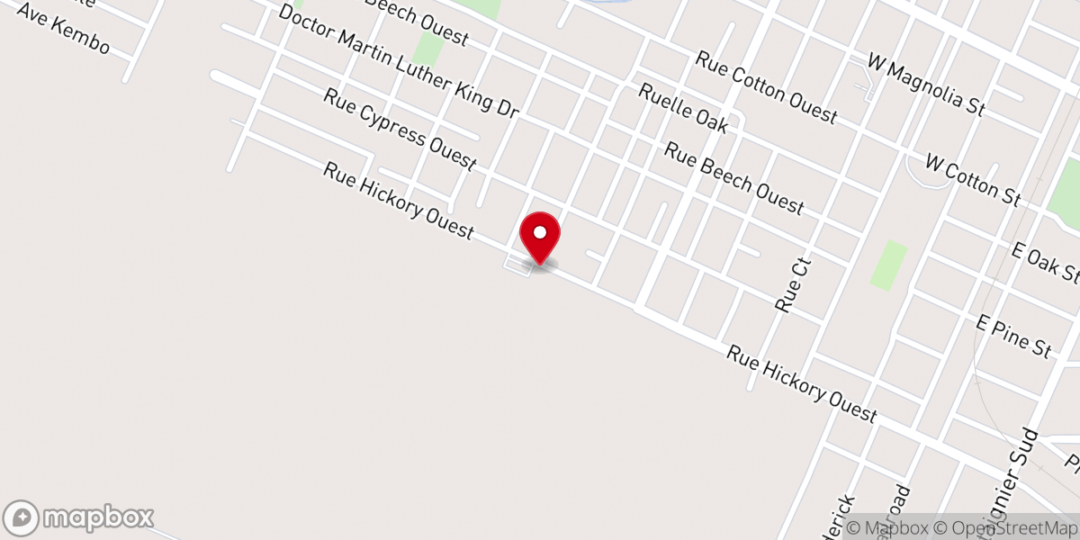 Map showing location of Saint John Baptist Church - Food Distribution Center