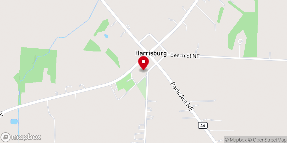 Map showing location of Sacred Heart of Mary Parish Office