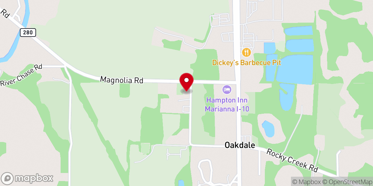 Map showing location of Marvin Chapel Freewill Baptist Church