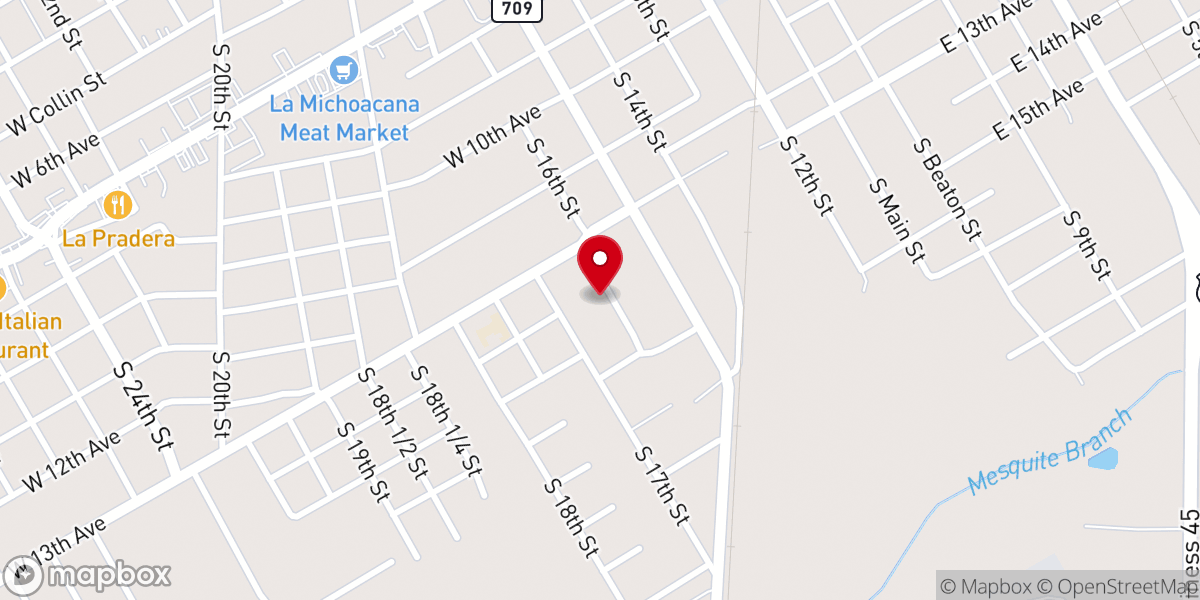 Map showing location of Providence Primitive Baptist Church
