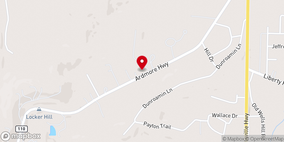 Map showing location of Church-Christ S Fayetteville