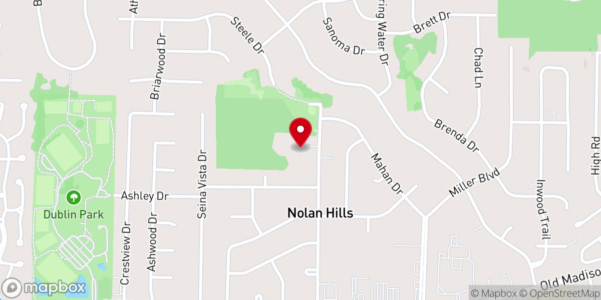 Map showing location of International Baptist Church