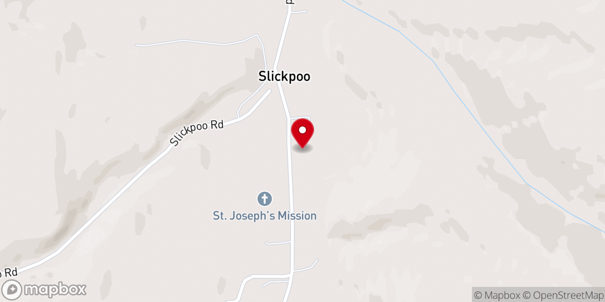 Map showing location of Saint Joseph's Mission Church