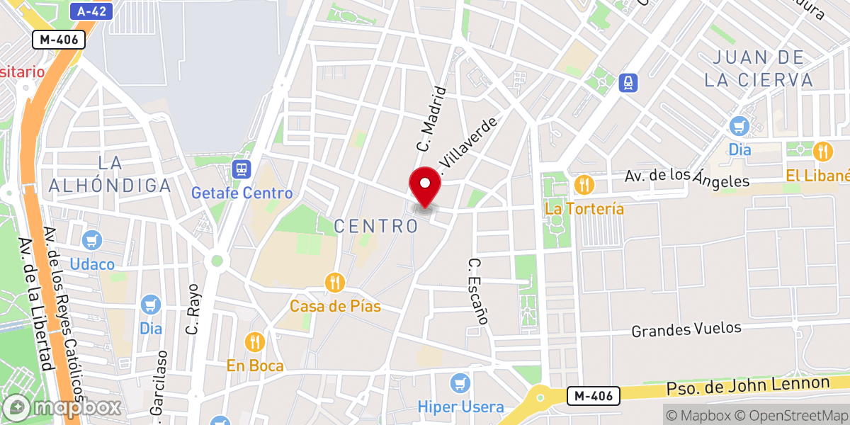 Map showing location of Parroquia de San Eugenio