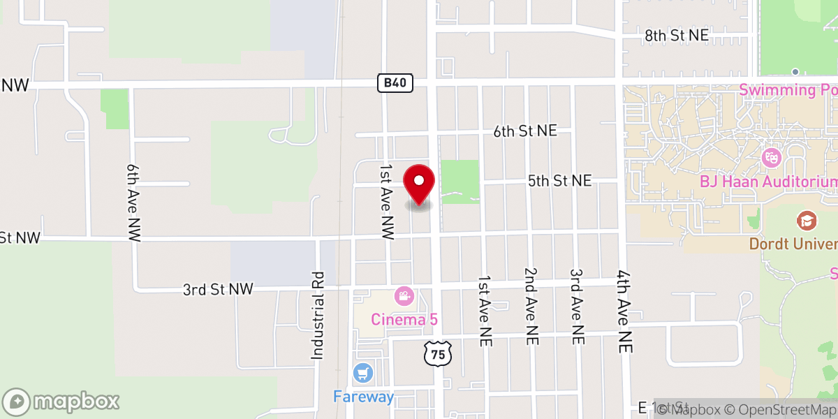 Map showing location of Netherlands Reformed Congregation