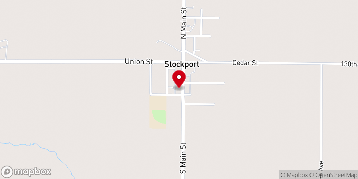 Map showing location of Stockport Christian Church