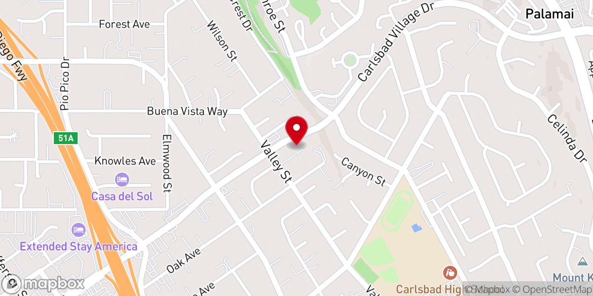 Map showing location of Beautiful Saviour Lutheran Church