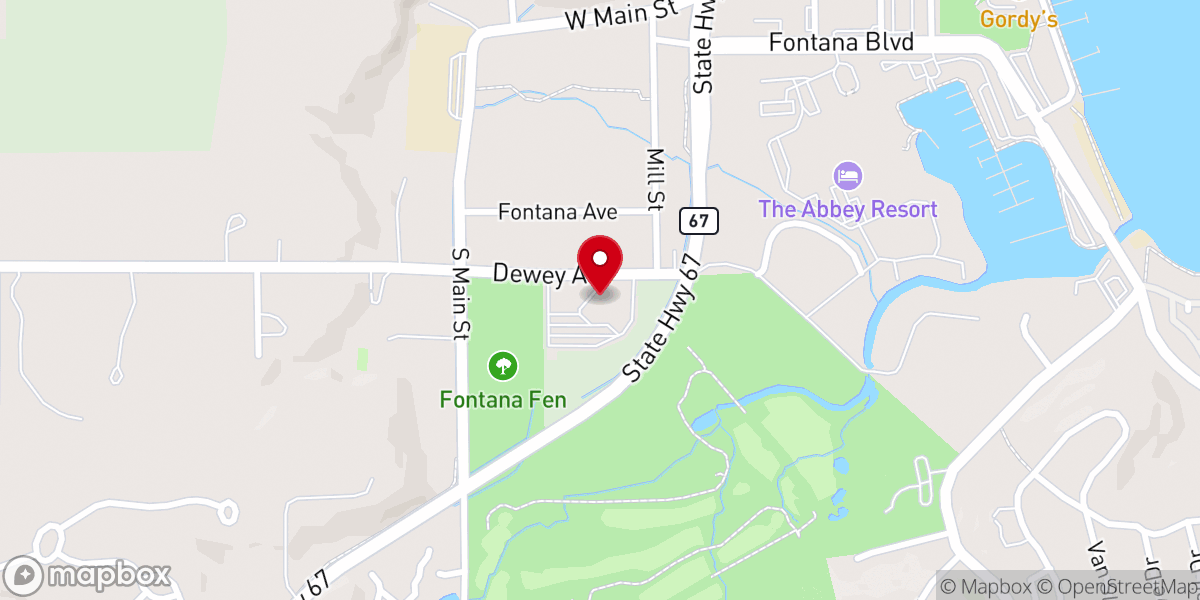 Map showing location of St. Benedict Catholic Church