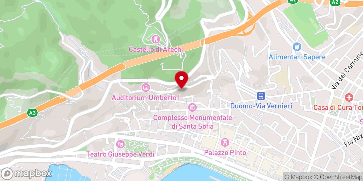 Map showing location of Convento dei Celestini o dei Santi Pietro a Majella e Giacomo