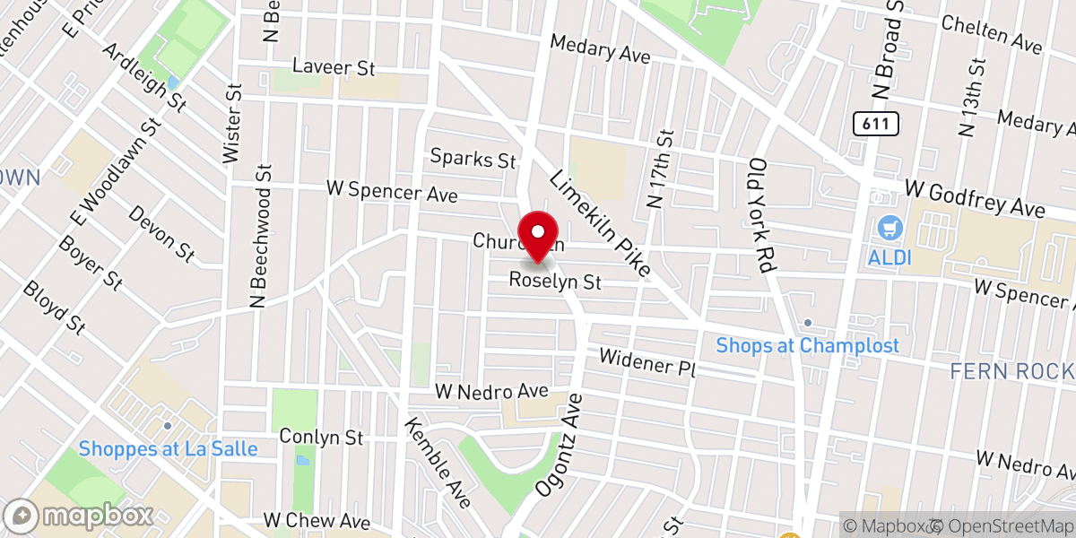 Map showing location of Change of Heart Inc
