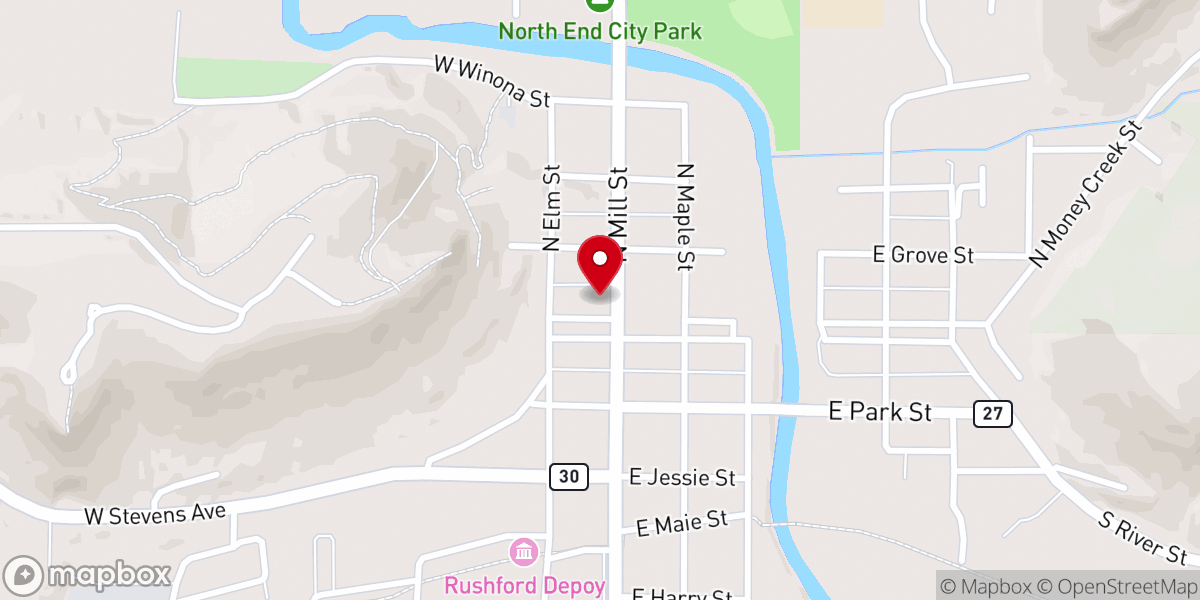 Map showing location of St. Josephs