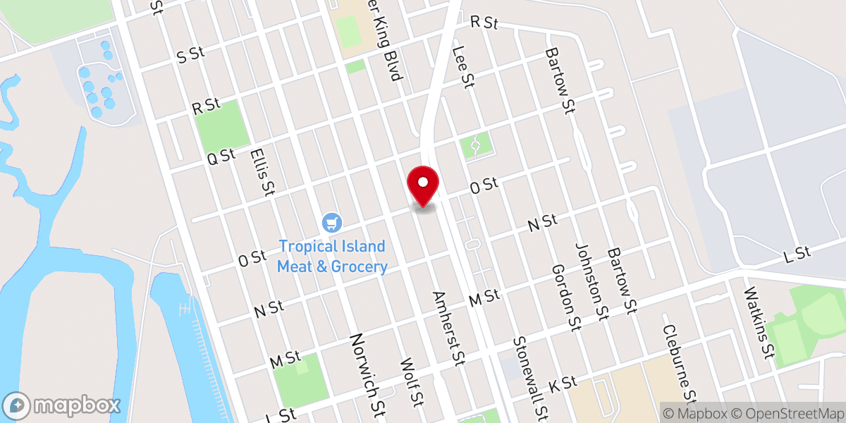 Map showing location of O'Street Church of God