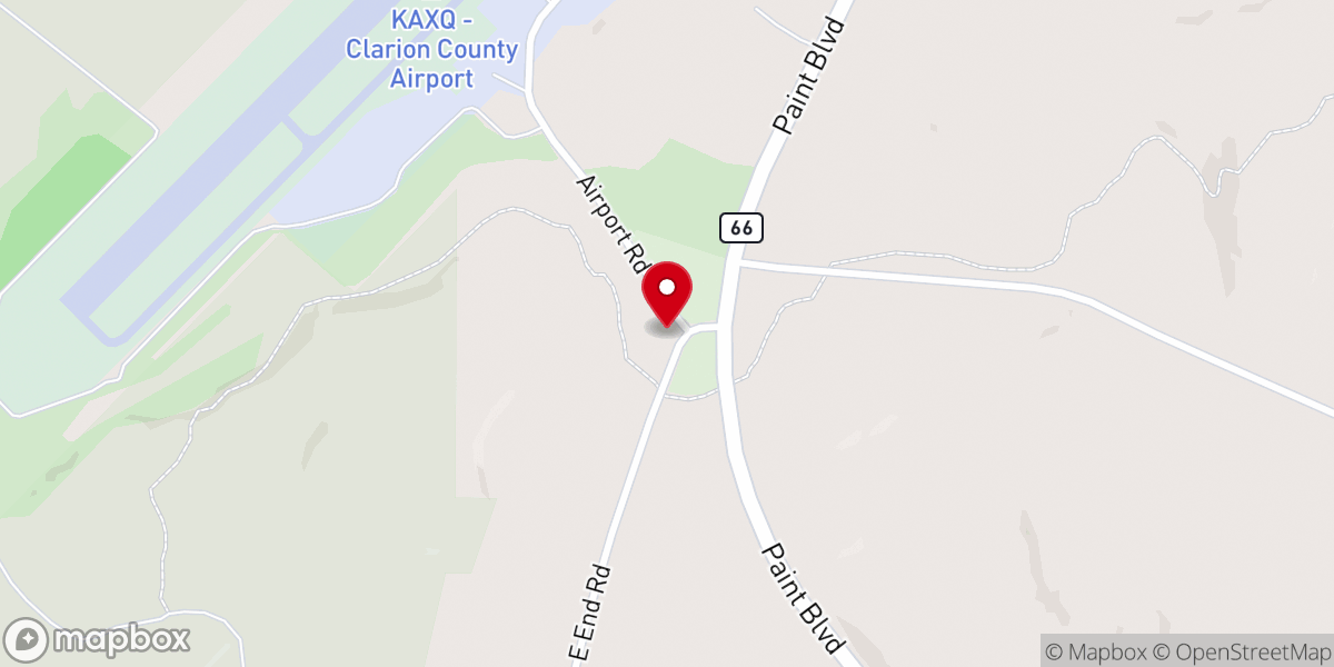 Map showing location of Manor United Methodist Church